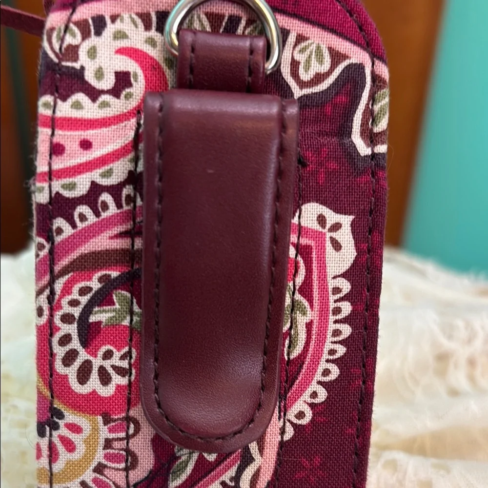 Vera Bradley Burgundy and Pink Phone Case